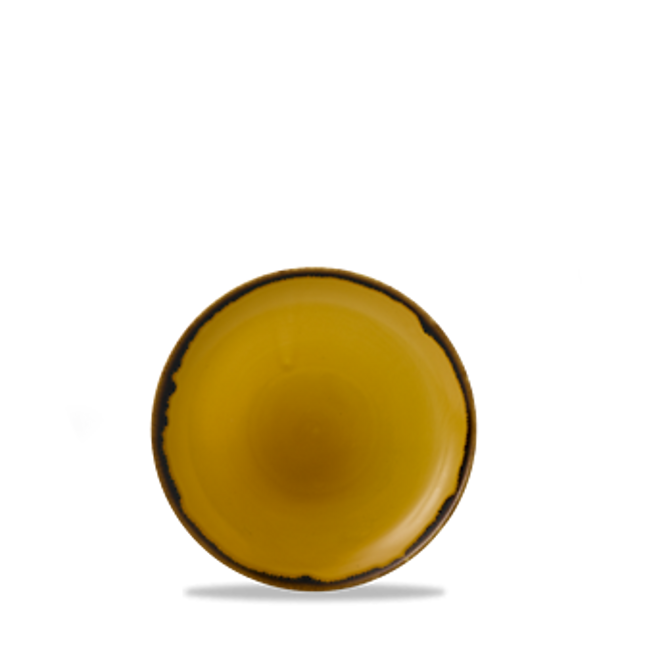 Dudson Harvest Mustard coupebord 16,5 cm – mosterdgeel porseleinen coupebord voor de horeca