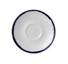 Dudson Harvest Ink cappuccinoschotel 15,6 cm – inktzwarte porseleinen schotel voor de horeca