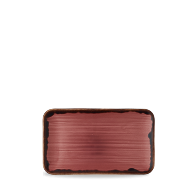 Dudson Harvest Plum organisch rechthoekig bord 27x16 cm – pruimpaars porselein voor de horeca