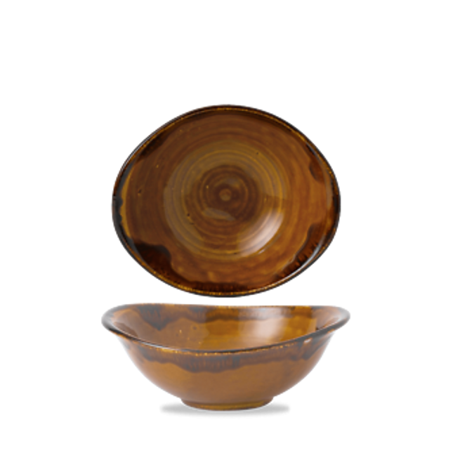 Dudson Harvest Brown diepe kom 19,9x16,8 cm – bruine porseleinen kom voor restaurants