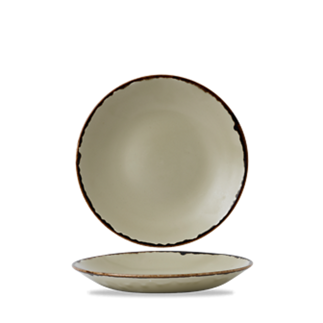 Dudson Harvest Linen diep coupebord 25,5 cm – linnen porseleinen diep bord voor restaurants