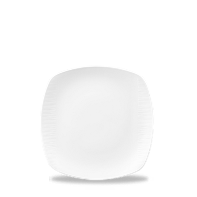 Churchill Bamboo vierkant bord 17 cm – klein gespikkeld porseleinen dessertbord voor de horeca