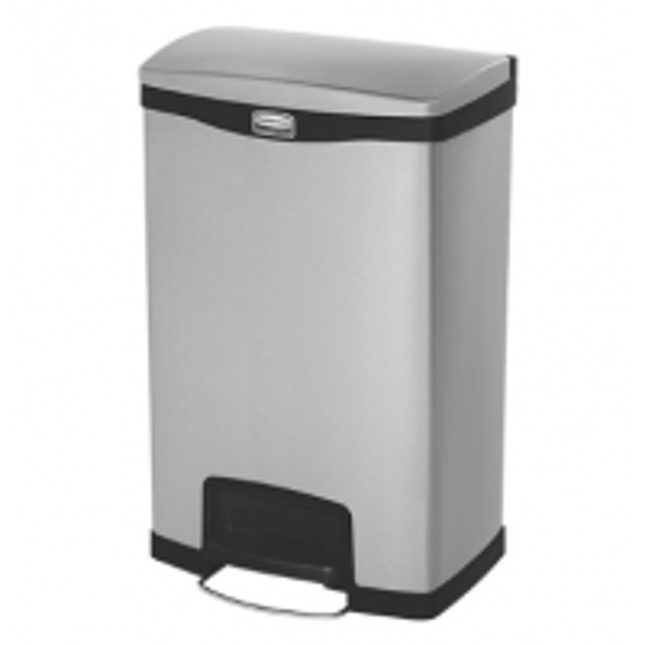 Pedaalafvalbak 90 liter RVS/Front – EMGA