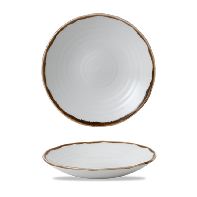 Dudson Harvest Natural organische coupekom 27,9 cm – naturel porseleinen kom voor fine dining