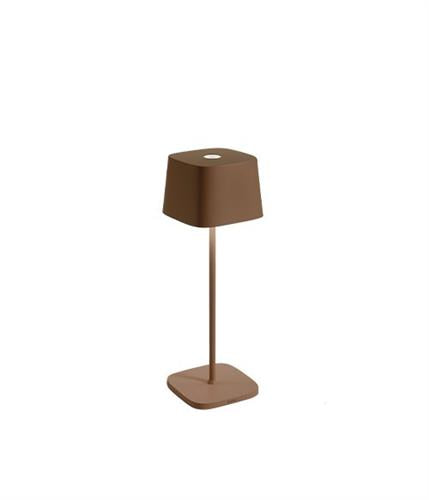 APS Ofelia PRO tafellamp corten met LED-dimmer - draadloze sfeerlamp voor terras