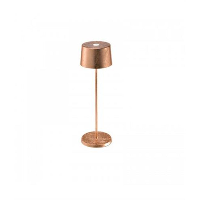 APS Olivia PRO tafellamp koper met LED-dimmer - draadloze tafellamp voor de horeca
