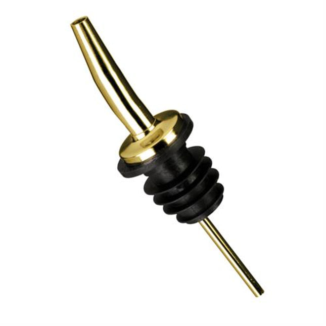 APS metalen pourer met rubberen kurk goud - goudkleurige schenktuit voor cocktailbars