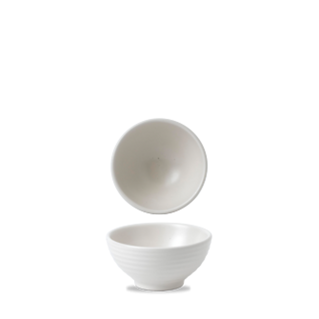 Dudson Evo Pearl rijstkom 10,5 cm – parelwitte porseleinen rijstkom voor de horeca