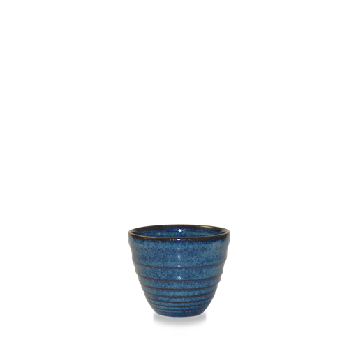 Churchill Sapphire Ripple dipbakje 57 ml – blauw keramisch sausschaaltje voor de horeca