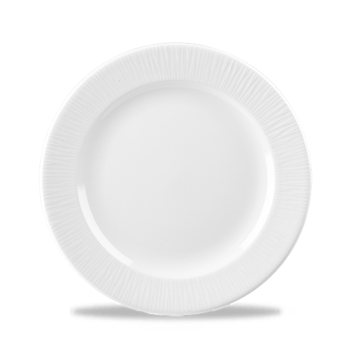 Churchill Bamboo bord Ø 23,5 cm – gespikkeld porseleinen bord voor voorgerechten in restaurants