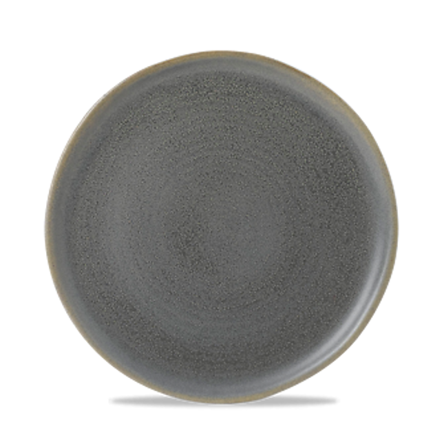 Dudson Evo Granite plat bord 25,2 cm – graniet-grijs porseleinen plat bord voor de horeca