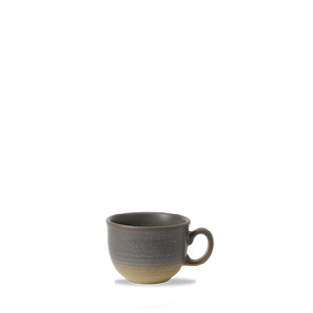 Dudson Evo Granite mok 320 ml – graniet-grijze porseleinen koffiemok voor de horeca