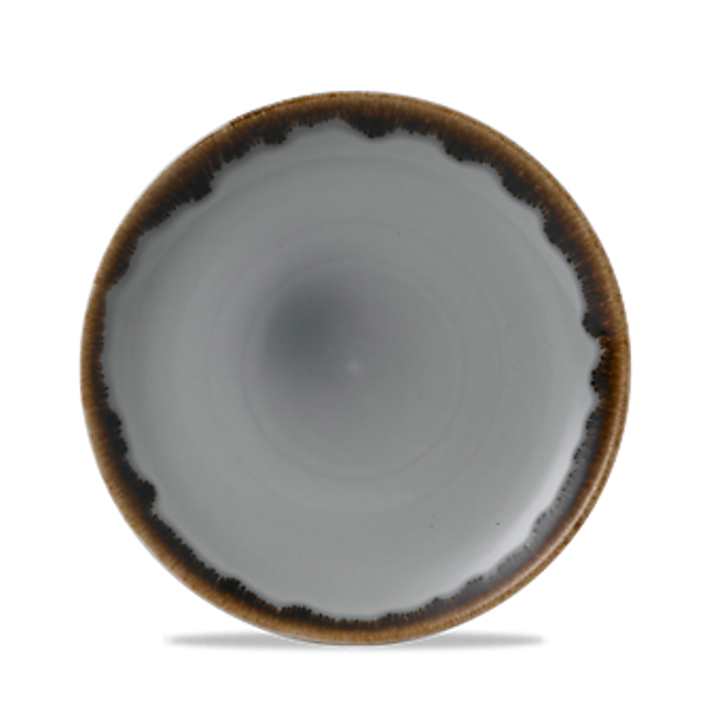 Dudson Harvest Grey coupebord 21,7 cm – grijs porseleinen bord voor fine dining