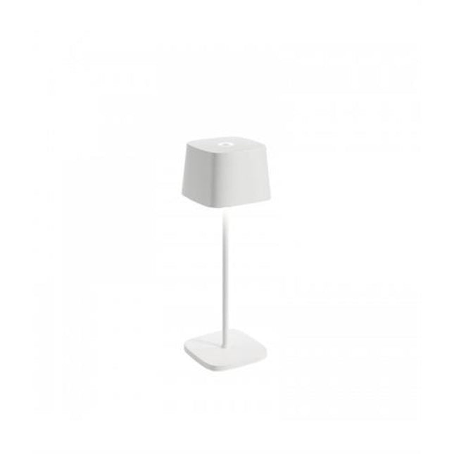 APS Ofelia PRO tafellamp wit met LED-dimmer - oplaadbare sfeerlamp voor restaurants
