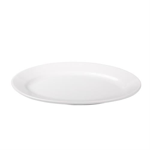 APS ovale schaal met rand 26,5 cm - porseleinen serveerschaal voor de horeca