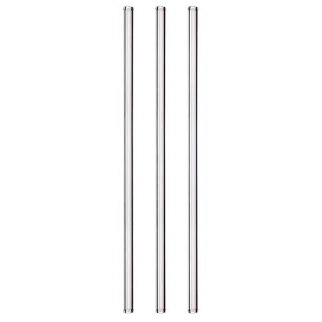 APS glazen rietjes recht 23 cm 50 stuks - herbruikbare rietjes voor longdrinks