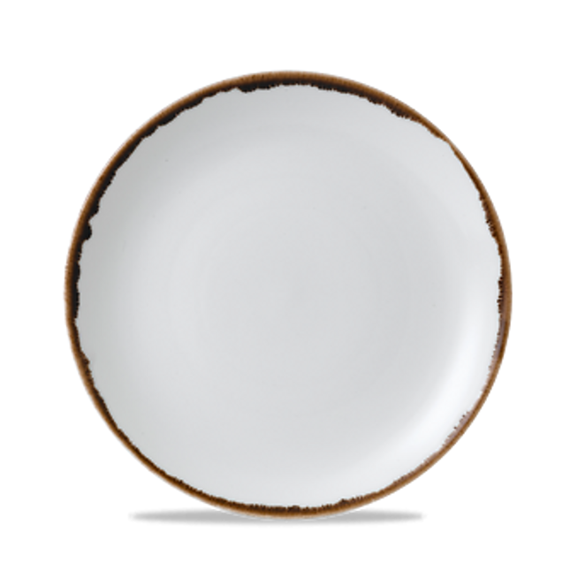 Dudson Harvest Natural coupebord 21,7 cm – naturel porseleinen bord voor fine dining