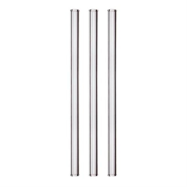 APS glazen rietjes recht 15 cm 50 stuks - herbruikbare rietjes voor cocktails