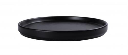 APS Ming bord zwart 22 cm - keramisch dessertbord voor de horeca