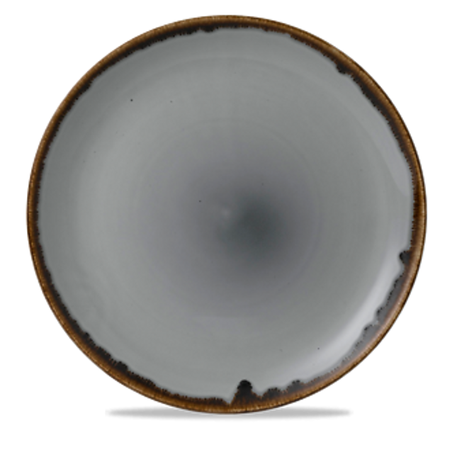 Dudson Harvest Grey coupebord 28,8 cm – grijs porseleinen bord voor de horeca