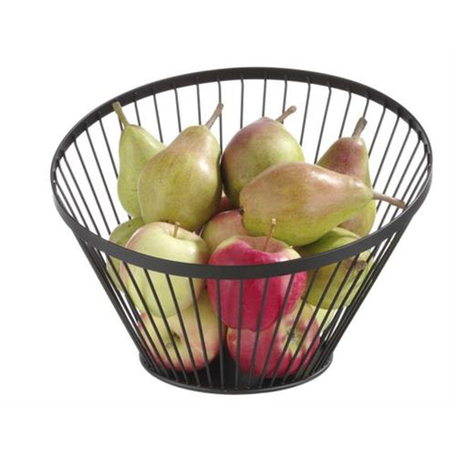 Hendi fruitkorf zwart – decoratieve mand voor fruit en brood op buffet en in restaurant