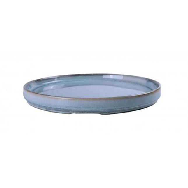 APS Ming bord blauw 22 cm - keramisch bord voor voorgerechten en desserts