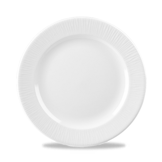 Churchill Bamboo bord Ø 26 cm – gespikkeld porseleinen bord voor hoofdgerechten in restaurants