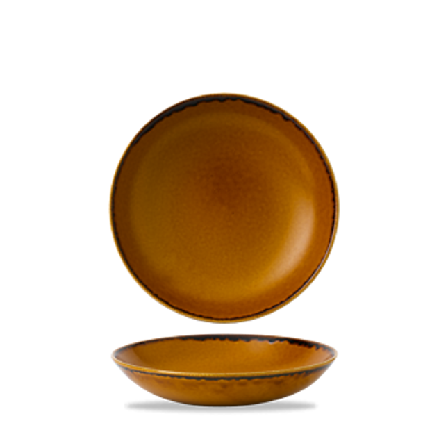 Dudson Harvest Brown coupekom 18,2 cm – bruine porseleinen coupekom voor de horeca
