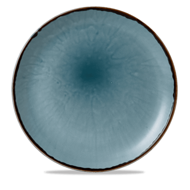 Dudson Harvest Blue coupebord 28,8 cm – blauw porseleinen coupebord voor de horeca