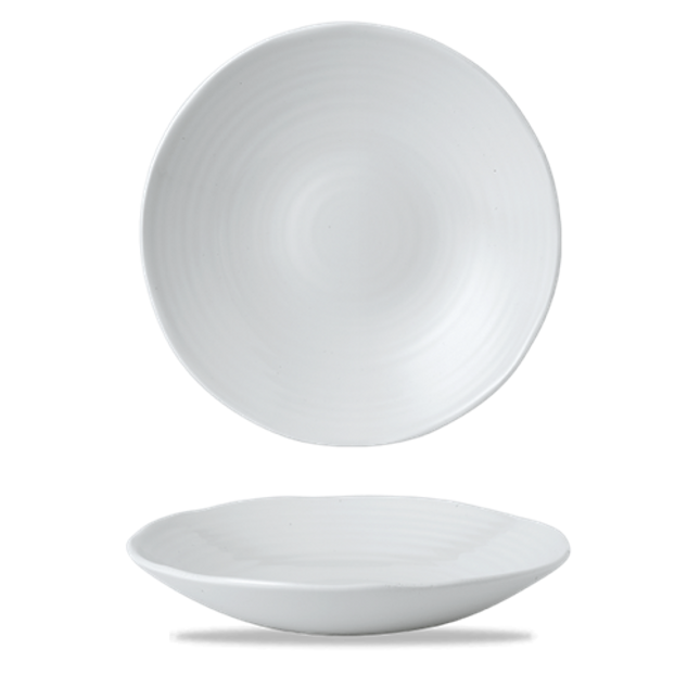 Dudson White organische coupekom 27,9 cm – wit porseleinen kom voor fine dining