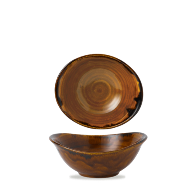 Dudson Harvest Brown diepe kom 17,4x14,7 cm – bruine porseleinen kom voor de horeca