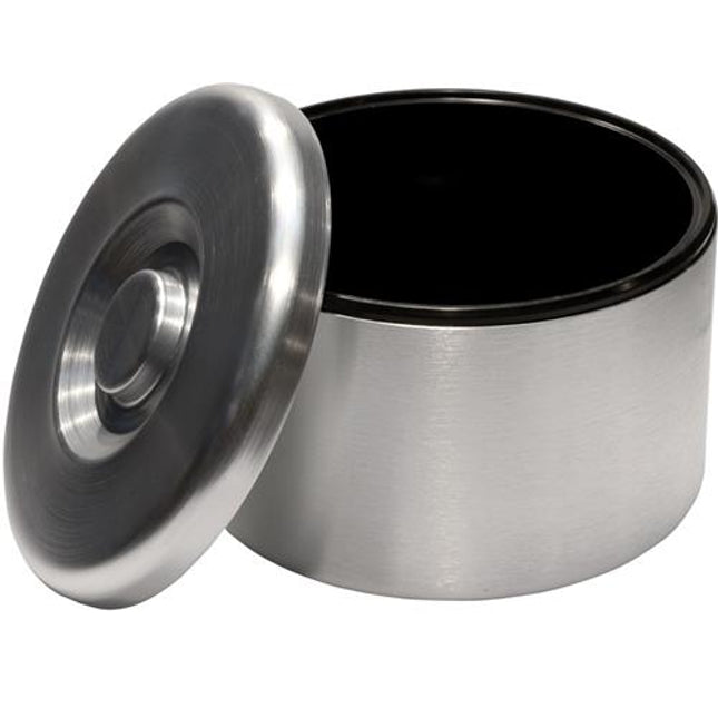APS ronde ijsbak aluminium 10 liter - ijsemmer met afvoer voor de bar