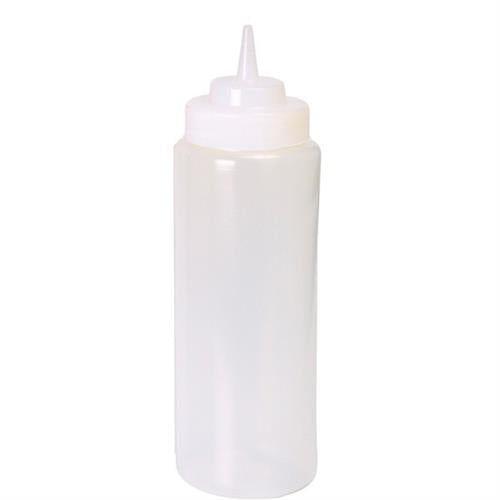 APS knijpfles transparant 944 ml - XL doseerfles voor dressings en sauzen