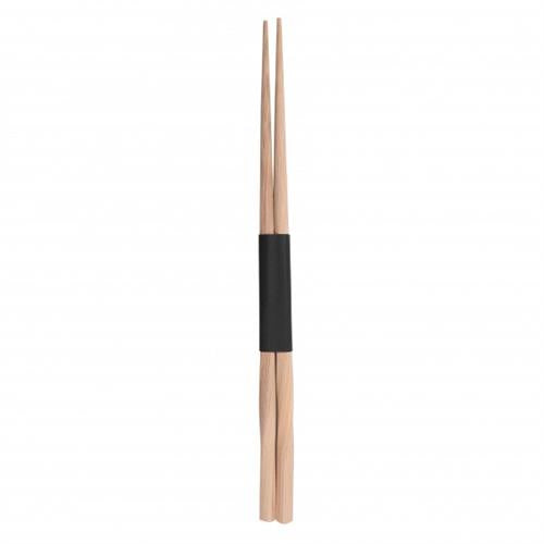 APS bamboe eetstokjes met zwarte banderol 24 cm - wegwerpstokjes voor sushi