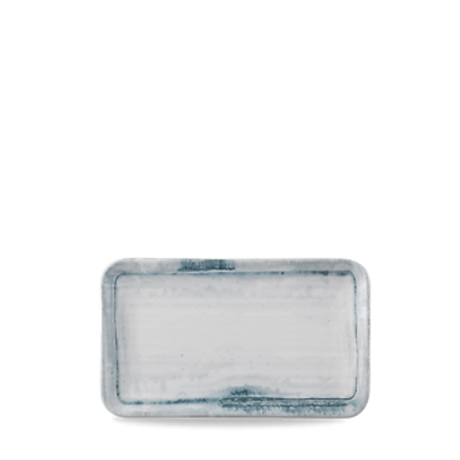 Dudson Finca Limestone organisch rechthoekig bord 27x16 cm – kalksteenbeige porselein voor de horeca