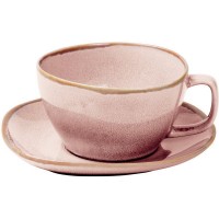 APS Ming schotel roze - keramische onderschotel voor Aziatische horeca