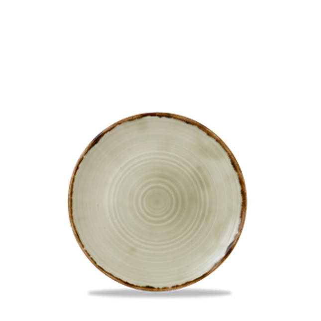 Dudson Harvest Linen organisch coupebord 23 cm – linnen porseleinen bord voor restaurants