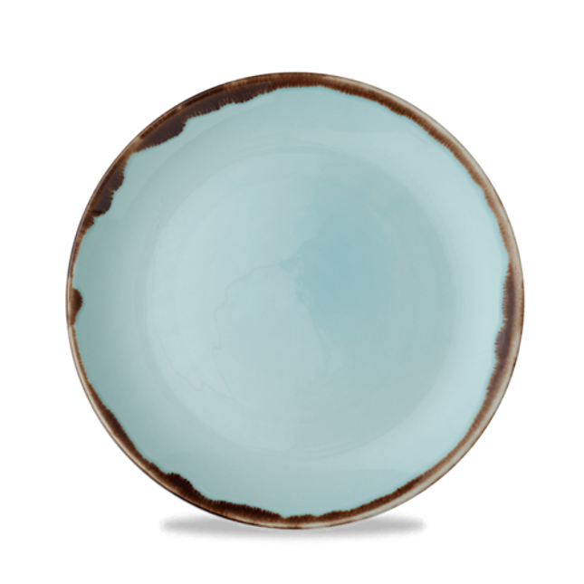 Dudson Harvest Turquoise coupebord 21,7 cm – turquoise porseleinen bord voor fine dining