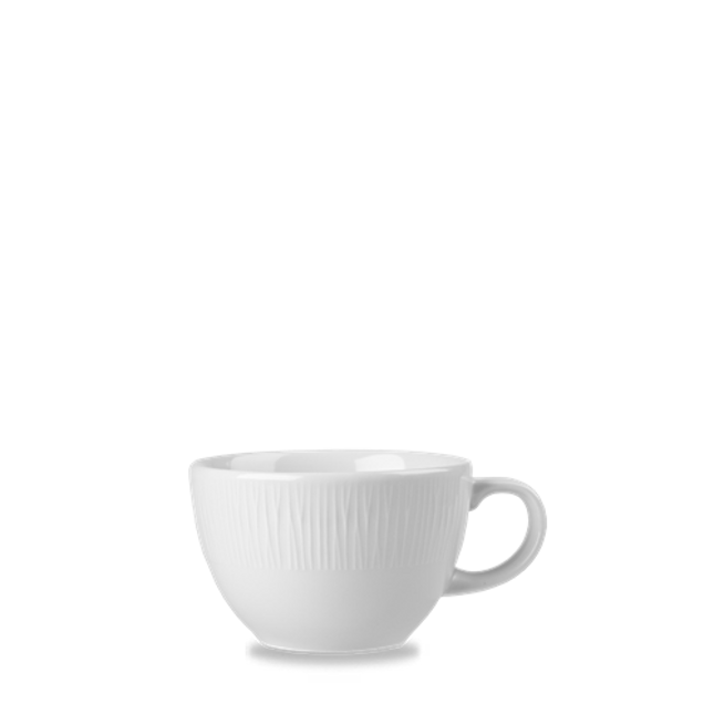 Churchill Bamboo theekop 355 ml – gespikkeld porseleinen kopje voor thee in hotels en restaurants