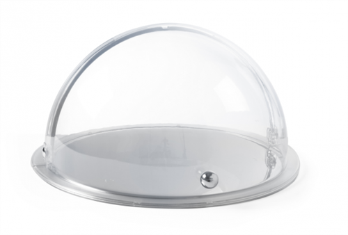 Hendi roltopset 2-delig rond 380x240 mm – rvs plateau met roltopkap voor buffet