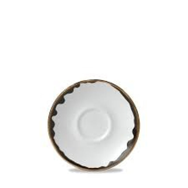 Dudson Harvest Natural espressoschotel 11,8 cm – naturel porseleinen schotel voor de horeca