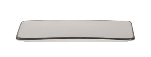APS Filippa rechthoekig bord met zwarte rand 17 x 8 cm - amusebordje voor fine dining
