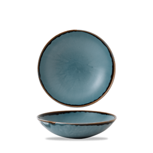 Dudson Harvest Blue coupekom 18,2 cm – blauwe porseleinen coupekom voor de horeca