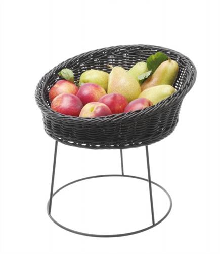 Hendi standaard voor broodmand 200/250x180 mm zwart – kunststof buffetstandaard voor broodmanden