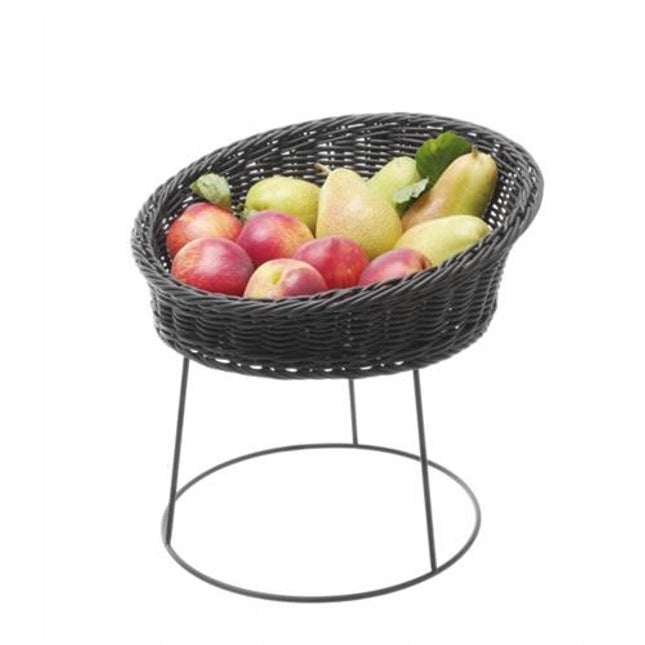 Hendi standaard voor broodmand 200/250x180 mm zwart – kunststof buffetstandaard voor broodmanden