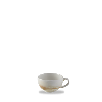 Dudson Sandstone cappuccinokop 227 ml – zandsteenkleurige porseleinen kop voor de horeca