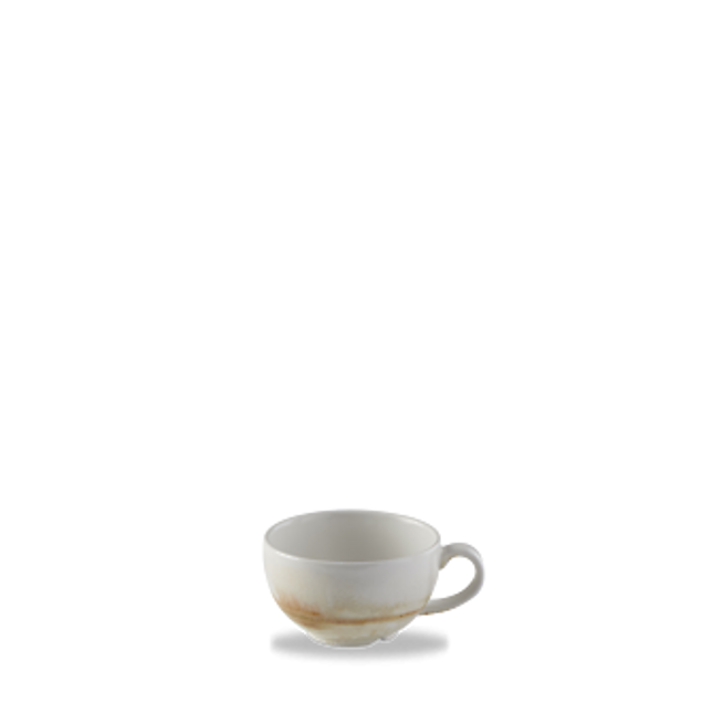 Dudson Sandstone cappuccinokop 227 ml – zandsteenkleurige porseleinen kop voor de horeca