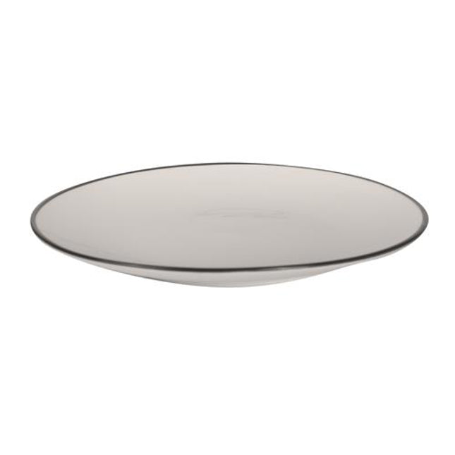 APS Filippa bord met zwarte rand 15 cm - porseleinen bordje voor amuses