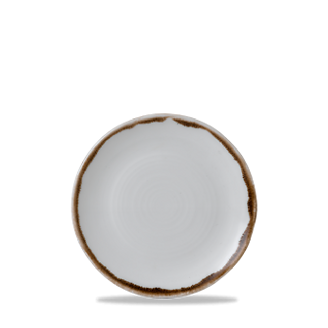 Dudson Harvest Natural organisch coupebord 23 cm – naturel porseleinen bord voor restaurants