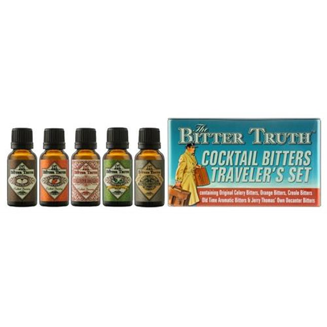 The Bitter Truth Traveler's Set 5x20 ml – proefset cocktailbitters voor bartenders